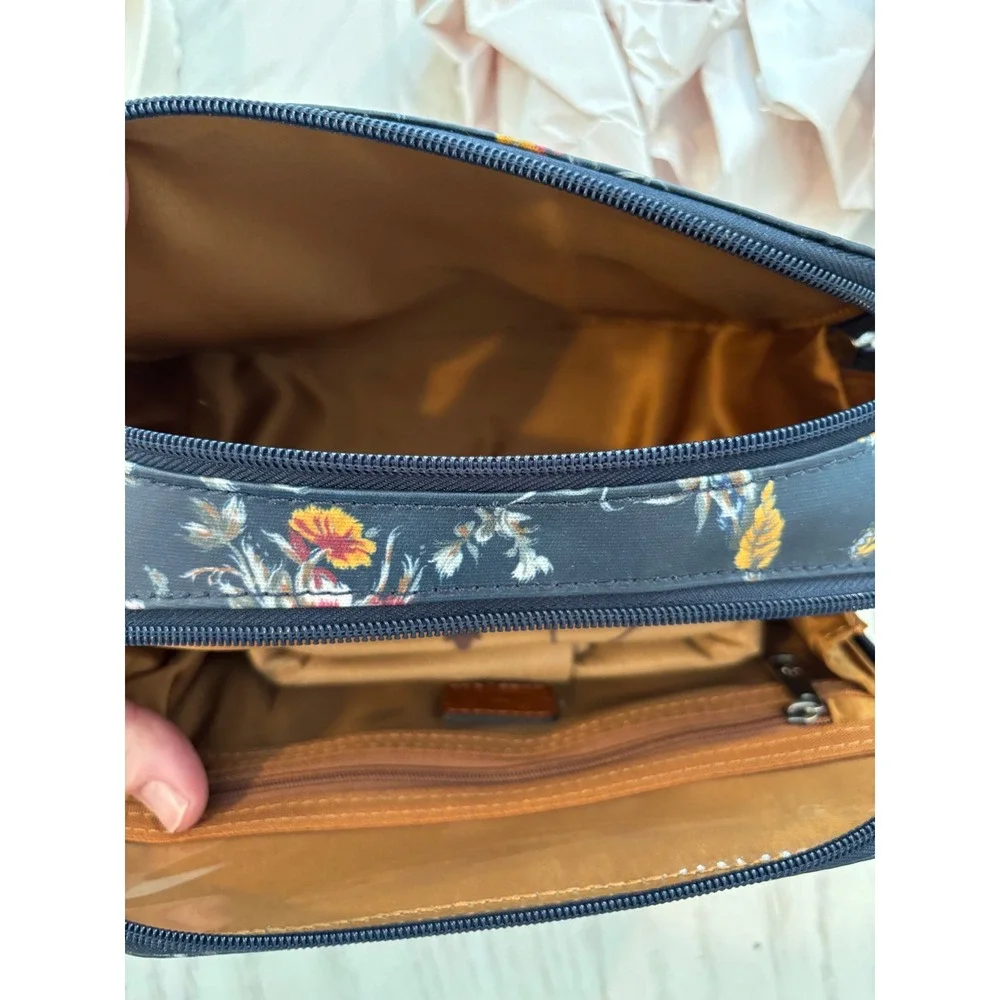 Patricia Nash Gabella Butterfly Gardens Coated Canvas Cosmetic Case NWT